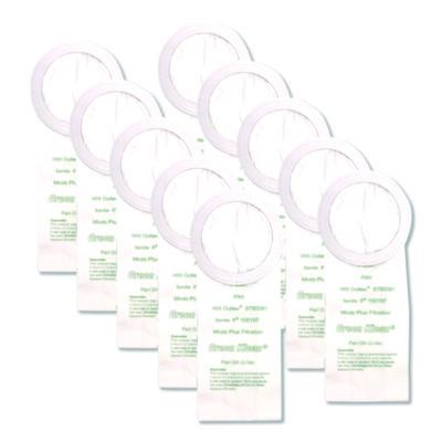 GRKQVACP Replacement Vacuum Bags, Fits Nss Outlaw/proteam Quartervac/sandia/sanitaire, 10/pack GREEN KLEAN