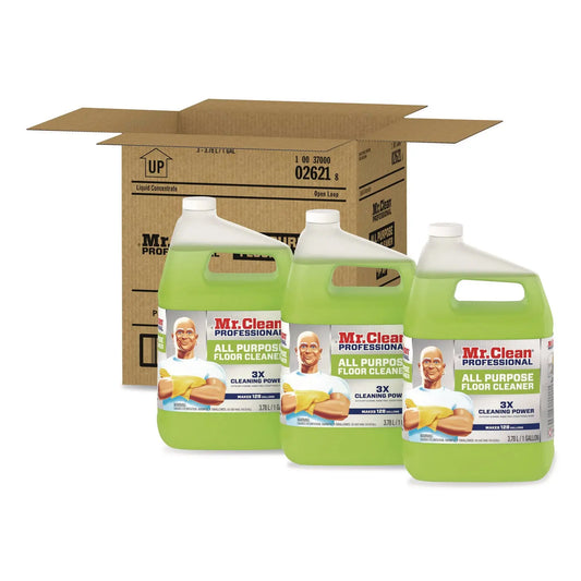 PGC02621CT Finished Floor Cleaner, Lemon Scent, 1 Gal Bottle, 3/carton Mr. Clean