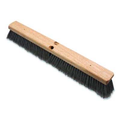 CFS3621952423 Flagged Floor Sweep, 3" Gray Flagged Filament Bristles, 24" Brush, 12/Carton
