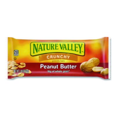 NVLGEM2384 Granola Bars, Crunchy Peanut Butter, 1.5 Oz Pouch, 28/box