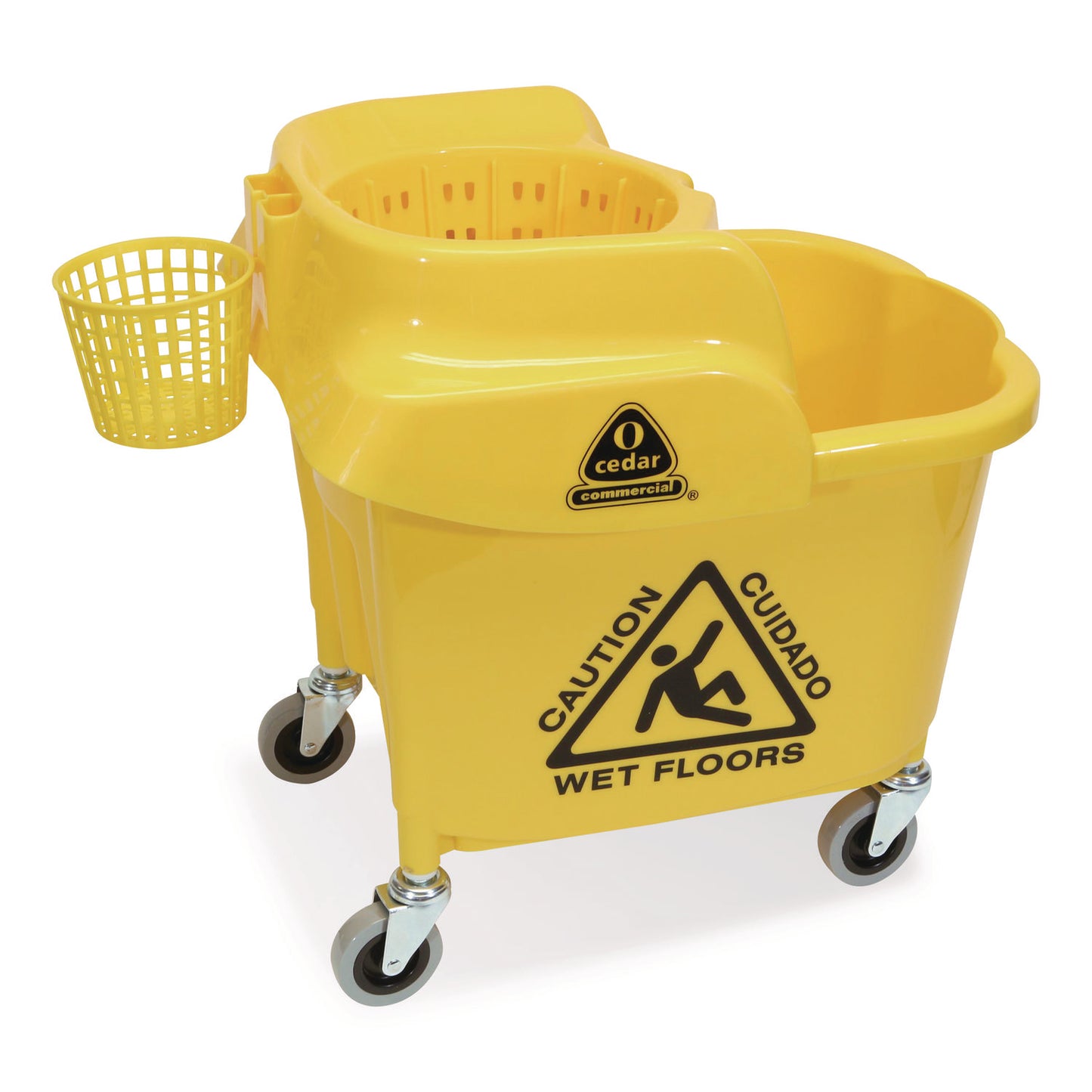 NCP96979 MaxiRough Institutional Mop Bucket and Wringer, 35 qt, Yellow