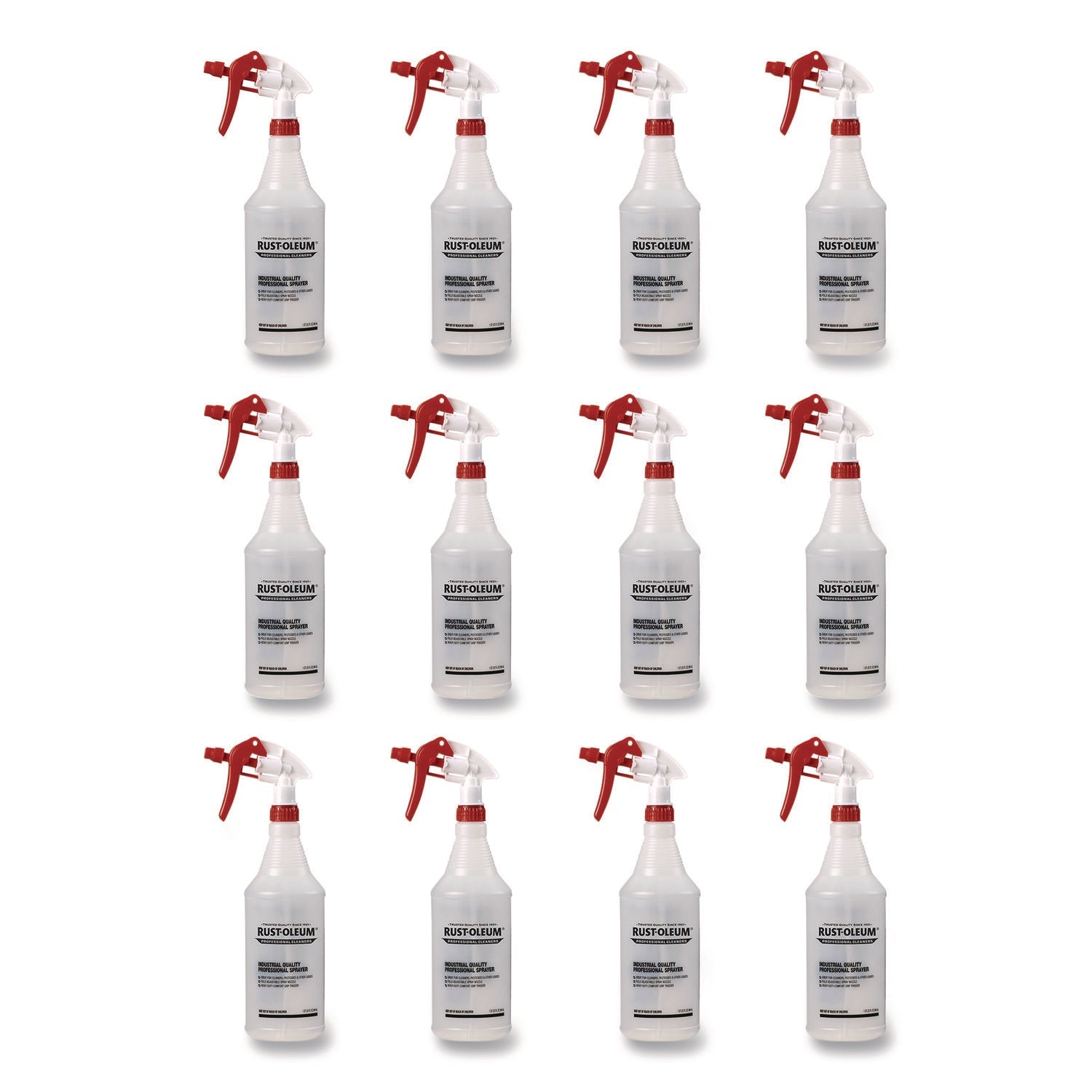 RST394872 Empty Trigger Sprayer, 32 oz, Clear, 12/Carton Rust-Oleum