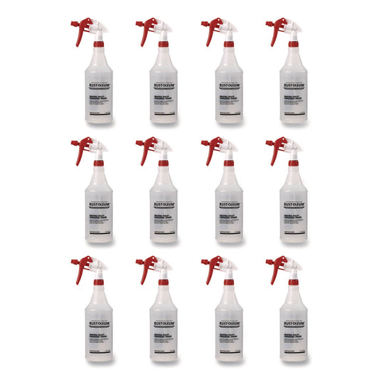 RST394872 Empty Trigger Sprayer, 32 oz, Clear, 12/Carton Rust-Oleum