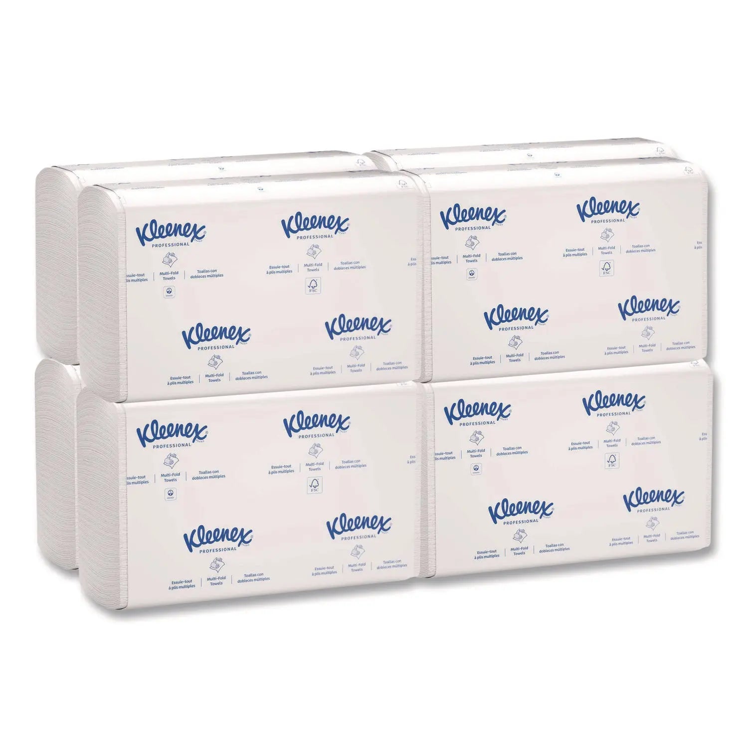 KCC02046 Multi-Fold Paper Towels, Convenience, 9.2 x 9.4, White, 150/Pack, 8 Packs/Carton Kleenex