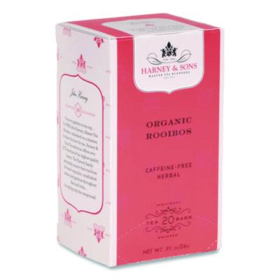 HEYHSF30081 Premium Tea, Organic Rooibos Herbal Tea, Individually Wrapped Tea Bags, 20/box