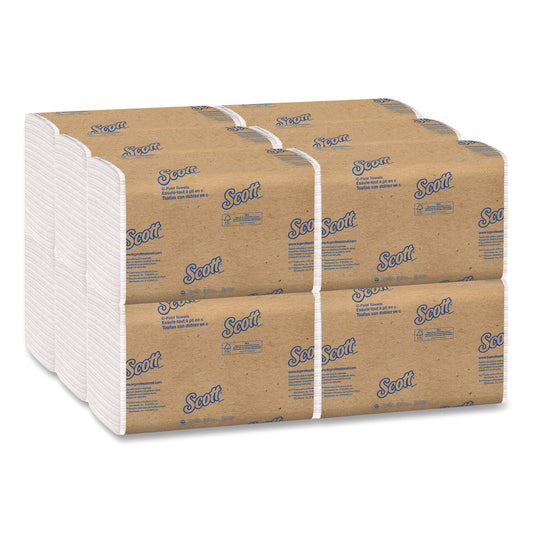 KCC01510 Essential C-Fold Towels for Business, Absorbency Pockets, 1-Ply, 10.13 x 13.15, White, 200/Pack, 12 Packs/Carton