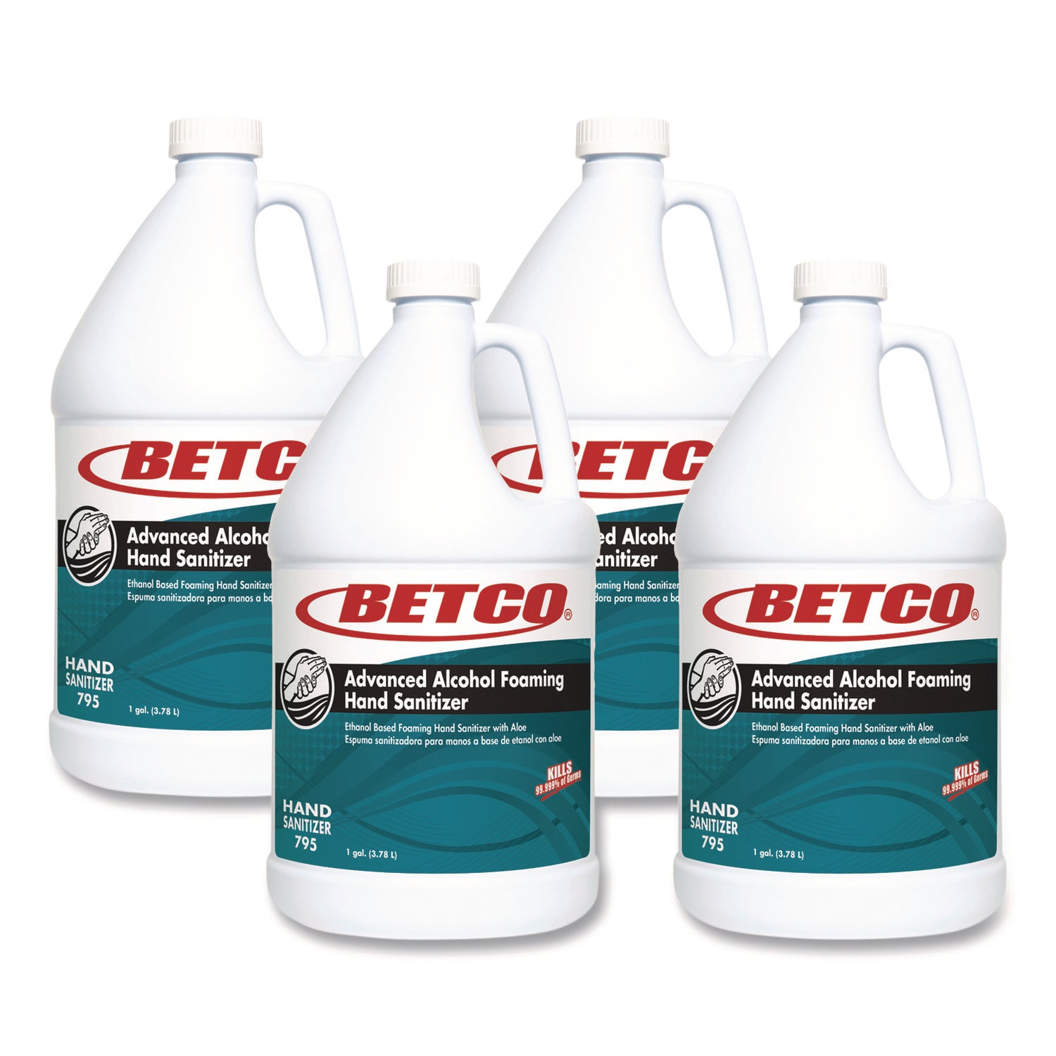 BET7950400 Clario Advanced Alcohol Foaming Sanitizer, 1 gal Bottle, Citrus, 4/Carton Betco