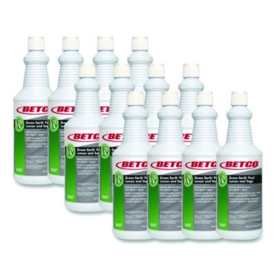 BET26071200 PUSH All Purpose Cleaner and Odor Eliminator, Lemon and Sage Scent, 32 oz Bottle, 12/Carton BETCO CORPORATION