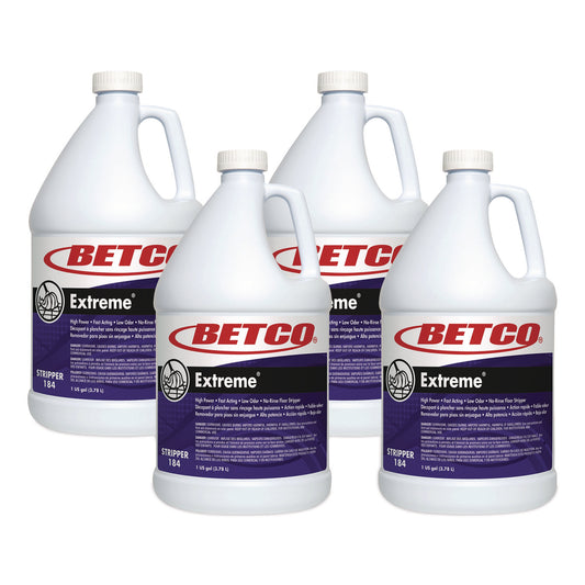 BET1840400 Extreme Floor Stripper, Lemon Scent; 1 gal Bottle, 4/Carton