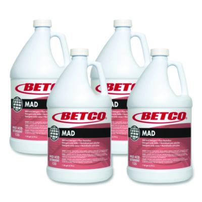 BET1350400 MAD Detergent, Characteristic Scent, 1 gal, 4/Carton BETCO CORPORATION