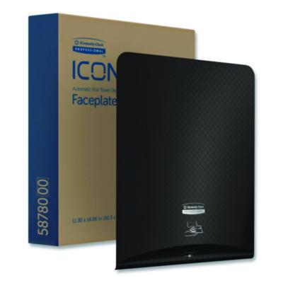 KCC58780 ICON Faceplate for Automatic Roll Towel Dispenser, 18.12 x 15.62 x 12.87, Black Mosaic