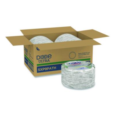 DXESXP9PATH Pathways Soak Proof Shield Heavyweight Paper Plates, Wisesize, 8.5" Dia, Green/burgundy, 500/carton