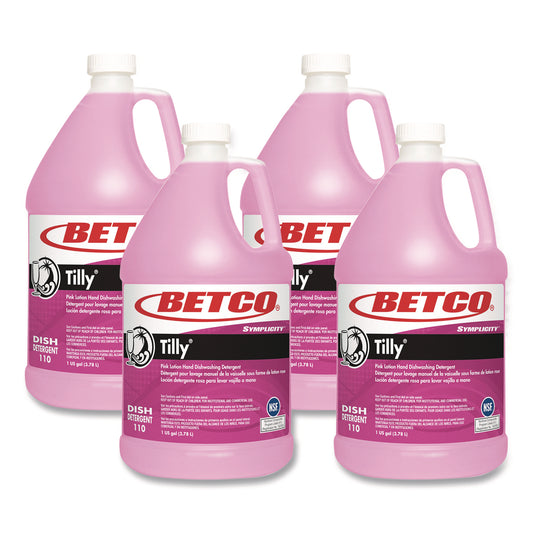 BET1100400 Symplicity Tilly Hand Dishwashing Detergent, Fresh Bouquet Scent, 1 gal Bottle, 4/Carton