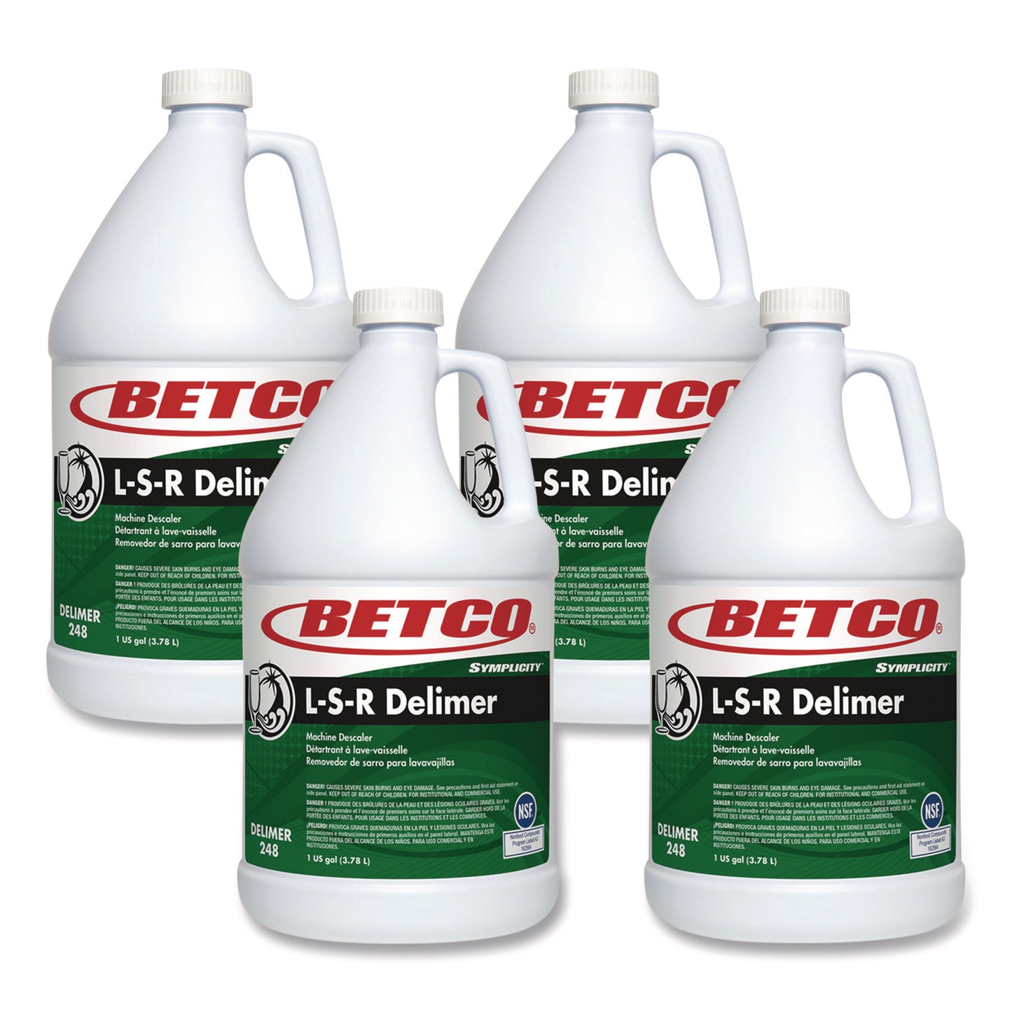 BET2480400 L S R Delimer, Floral Scent, 1 gal Bottle, 4/Carton