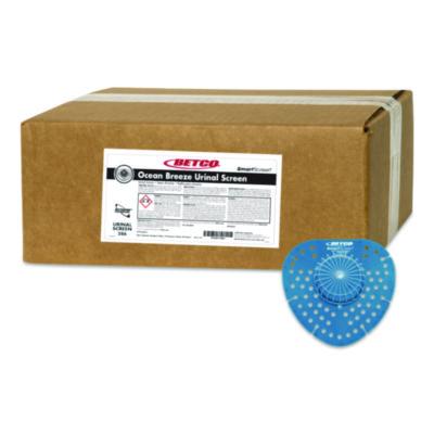 BET2867200 SmartSCREEN Urinal Screen, Ocean Breeze Scent, Blue, 1 lb, 72/Carton