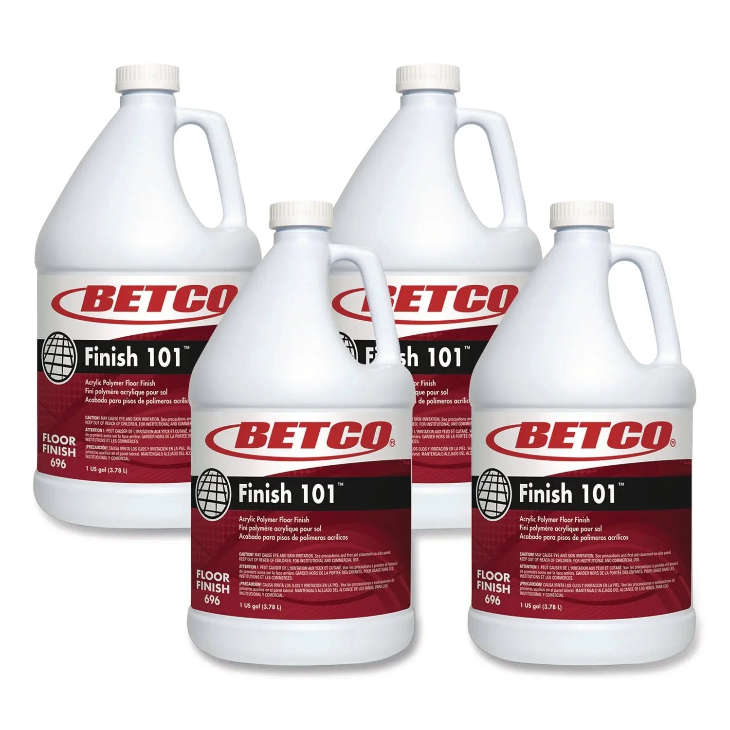 BET6960400 Finish 101 Floor Finish, 1 gal Bottle, 4/Carton Betco