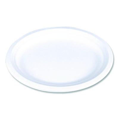 SCH18560WPF ChampWare Molded Fiber Tableware, Molded Fiber Platter, 12.5" dia, White, 125 Plates/Sleeve, 4 Sleeves/Carton