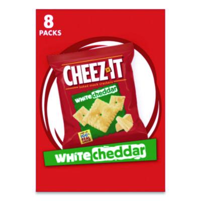KEB12653 Cheez-It Crackers, 1.5 Oz Single-Serving Snack Bags, White Cheddar, 8/box