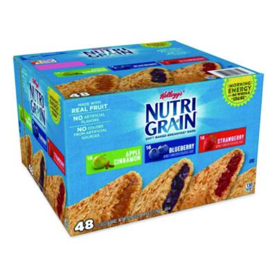 GRR22000508 Nutri-Grain Soft Baked Breakfast Bars, Assorted, 1.3 oz Bar, 48/Carton