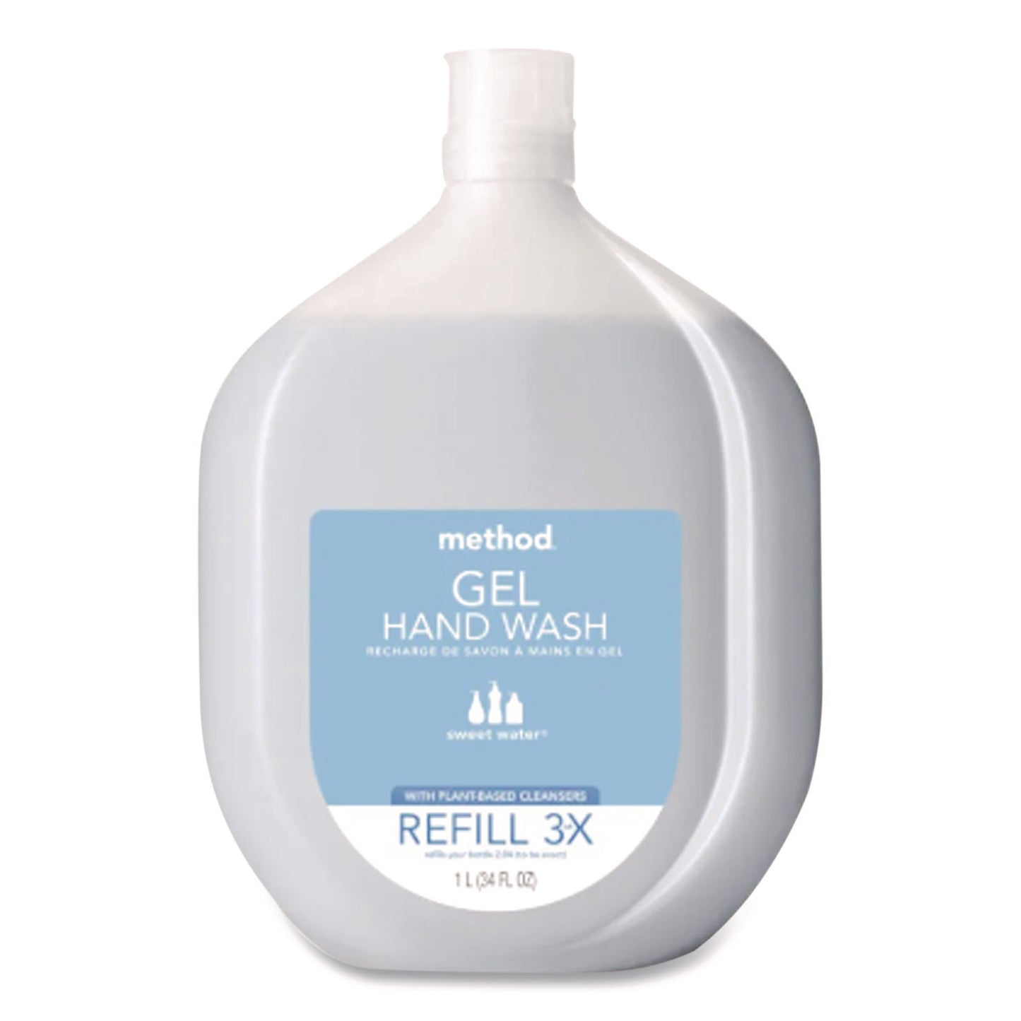 MTH00652 Gel Hand Wash Refill, Sweetwater Scent, 34 oz