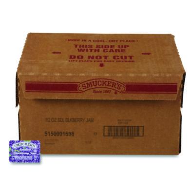 SMU01698 Jelly/Jam Plastic Portion Control Cups, Blackberry, 0.5 oz Cup, 200/Carton