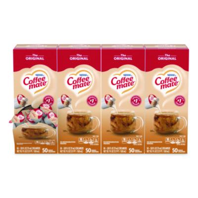 NES35110CT Liquid Coffee Creamer, Original, 0.38 oz Mini Cups, 50/Box, 4 Boxes/Carton