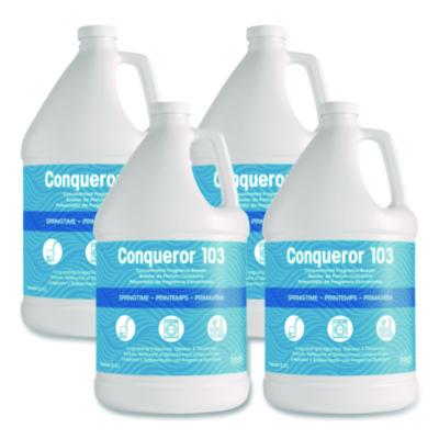 FRS1WBST Conqueror 103 Odor Counteractant Concentrate, Springtime, 1 gal Bottle, 4/Carton