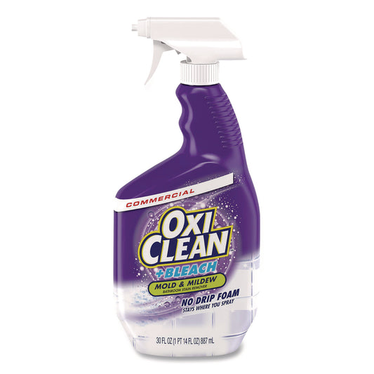 CDC5703730000 + Bleach Mold and Mildew Stain Remover, Citrus Scent, 30 oz Spray Bottle, 8/Carton