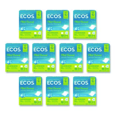 EOP953710CT Liquidless Laundry Detergent Sheets, Free and Clear, 50 Sheets/Pack, 10 Packs/Carton EARTH FRIENDLY PRODUCTS