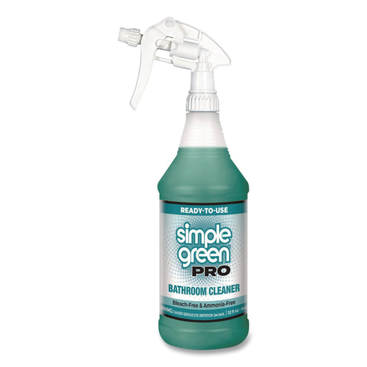 SMP1751032 Pro Bathroom Cleaner Ready-To-Use, 32 oz Spray Bottle, 12/Carton
