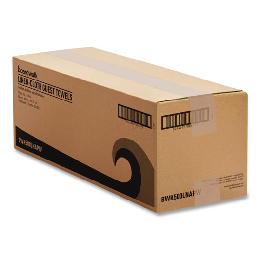 BWK500LNAPW Guest Towels, 1-Ply, 12 x 17, White, 100/Pack, 5 Packs/Carton