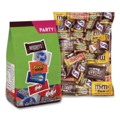 GRR60004054 Assortment Milk Chocolate/Mar's Chocolate Favorites, 30.22 oz Bag and 62.6 oz Bag/Carton