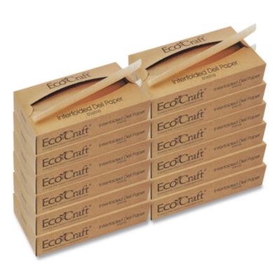 BGC016010 EcoCraft Interfolded Soy Wax Deli Sheets, 10 x 10.75, 500 Sheets/Box, 12 Boxes/Carton BAGCRAFT