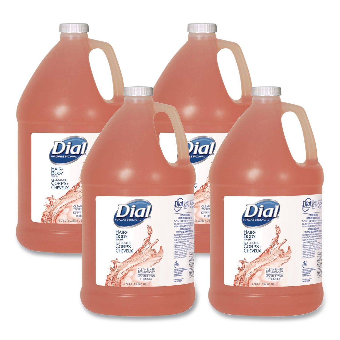 DIA03986 Hair + Body Wash, Neutral Scent, 1 Gal, 4/carton