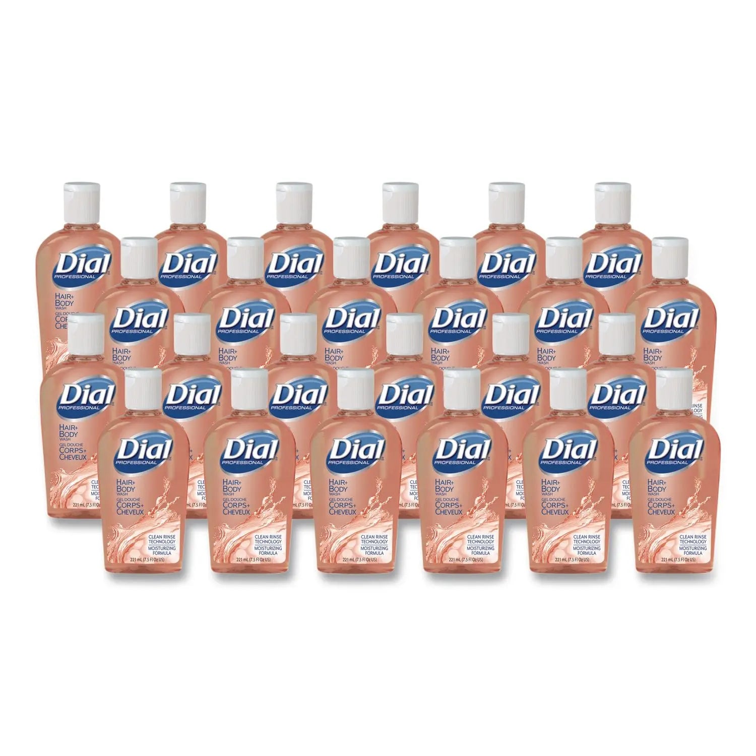 DIA04014 Hair + Body Wash, Neutral Scent, 7.5 oz, 24/Carton Dial Professional