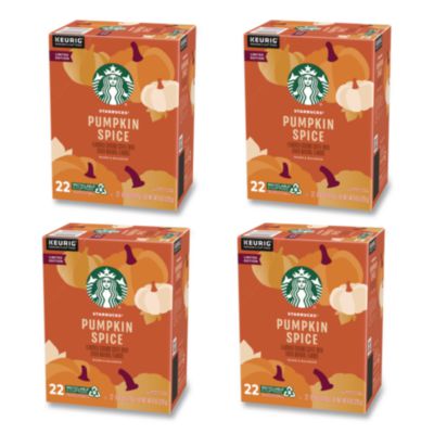 SBK12412028CT Pumpkin Spice Coffee, K-Cups, 22/Box, 4 Boxes/Carton
