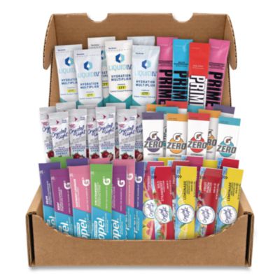 GRR70000165 Drink Mixes Snack Box, 50 Assorted Mixes/Box