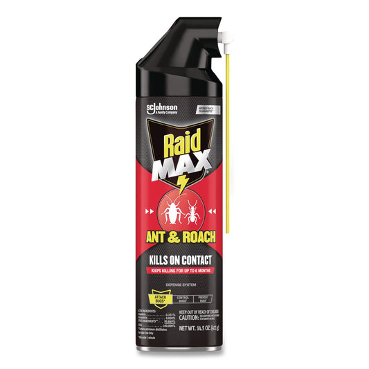 SJN345742EA Ant/Roach Killer, 14.5 oz Aerosol Spray, Unscented