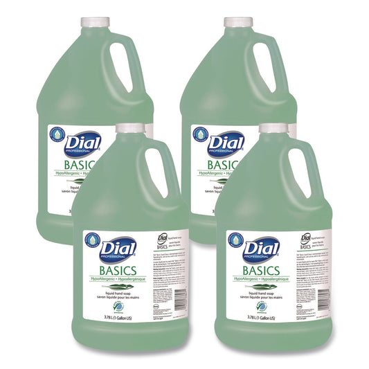 DIA33809 Basics MP Free Liquid Hand Soap Refill, Honeysuckle Scent, 3.78 L, 4/Carton