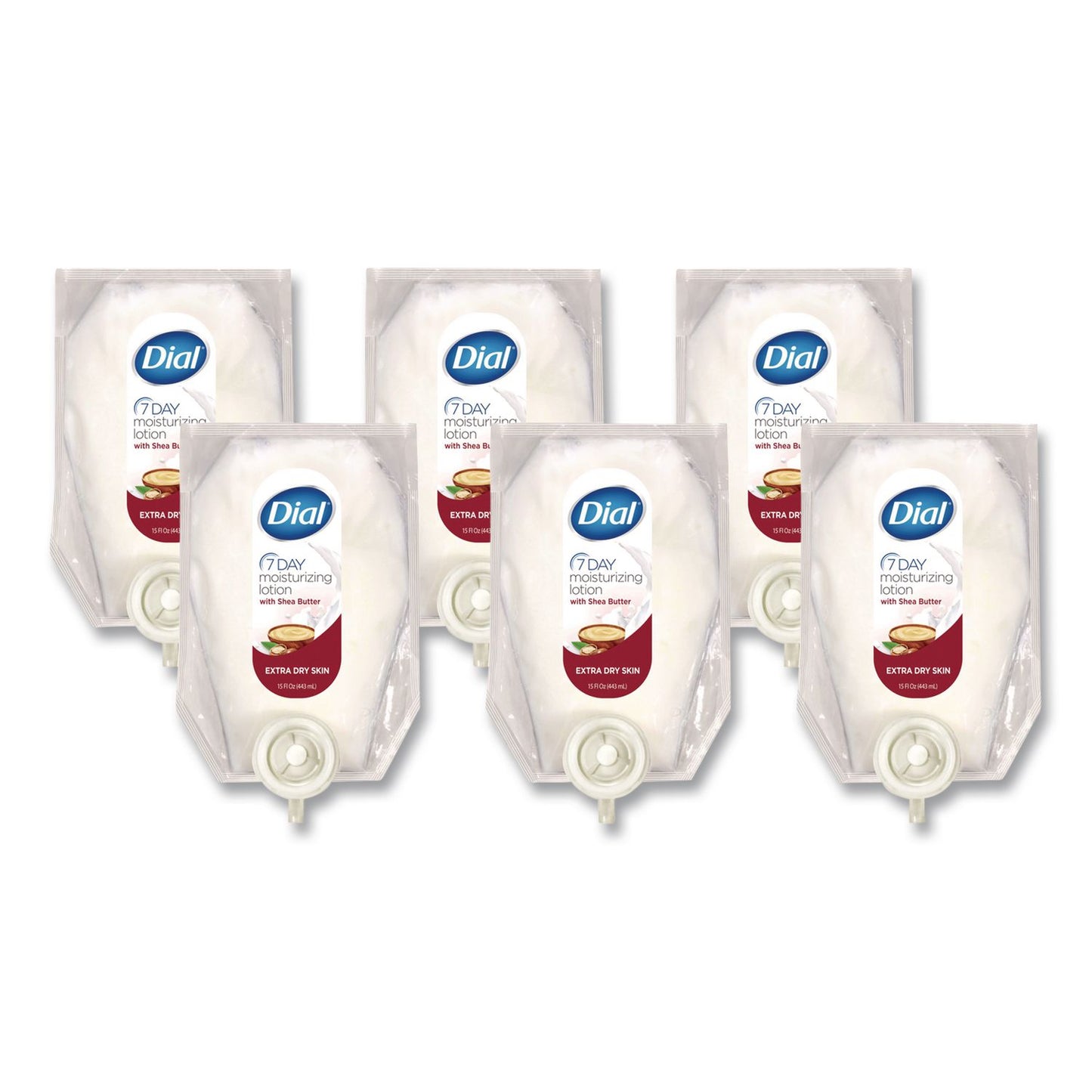 DIA12260CT 7-Day Moisturizing Lotion for Versa Dispenser, 15 oz, Refill Pouch, 6/Carton