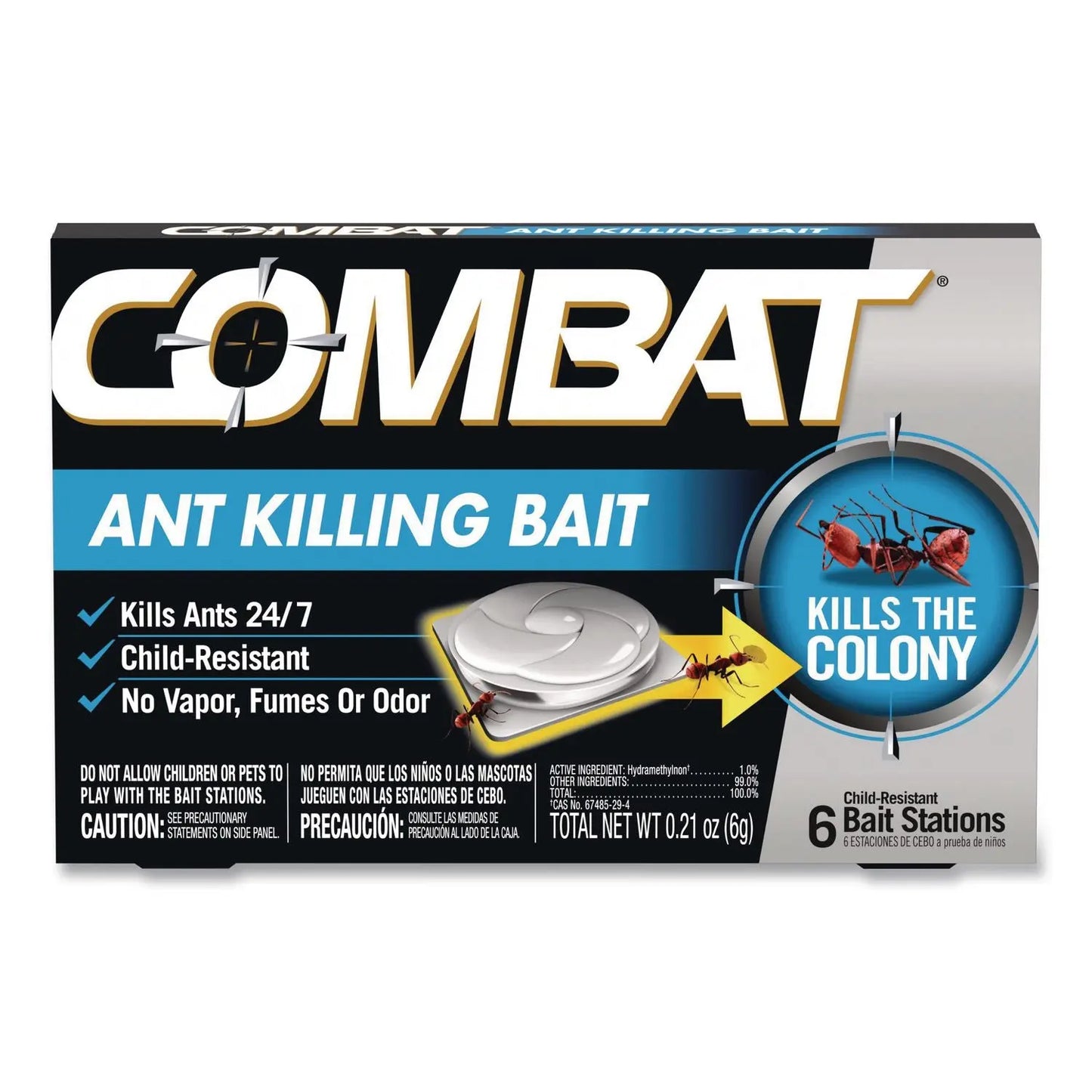 DIA45901CT Source Kill Ant Killing System, Child-Resistant, Kills Queen and Colony, 6/Box, 12 Boxes/Carton Combat