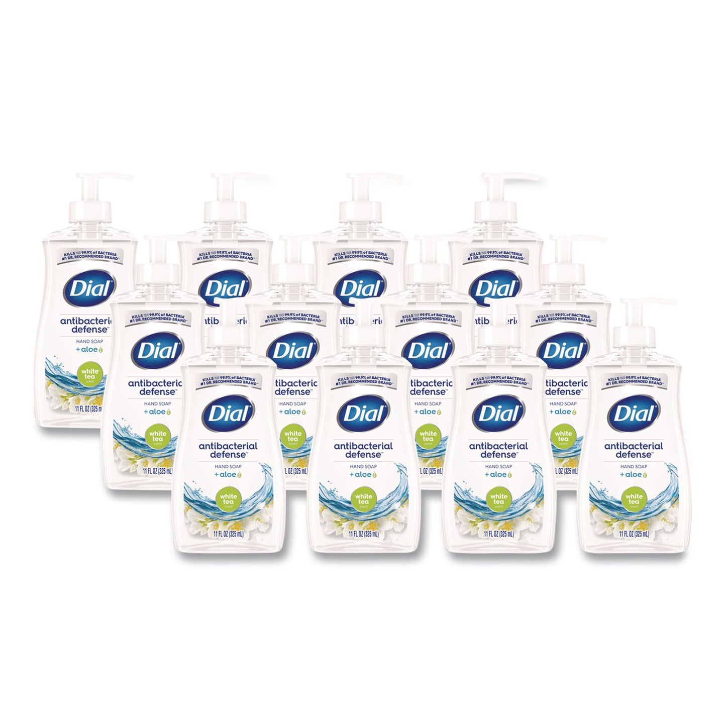 DIA20940 Antibacterial Liquid Hand Soap, White Tea Scent, 11 oz, 12/Carton