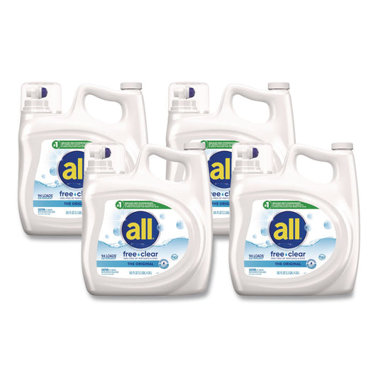 DIA46159 Ultra Free Clear HE Liquid Detergent, Unscented, 141 oz Bottle, 4/Carton