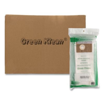 GRKGKVU500 GK-VU500 Replacement Bag, 10 Bags/Pack, 10 Packs/Carton GREEN KLEAN