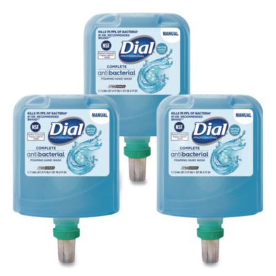 DIA19693CT Antibacterial Foaming Hand Wash Refill for 1700 V Dispenser, Spring Water Scent, 1.7 L, 3/Carton