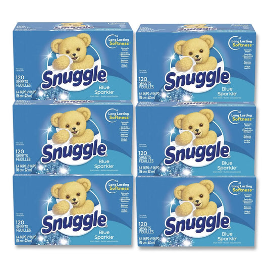 DIA45115 Fabric Softener Sheets, Fresh Scent, 120 Sheets/box, 6 Boxes/carton Snuggle