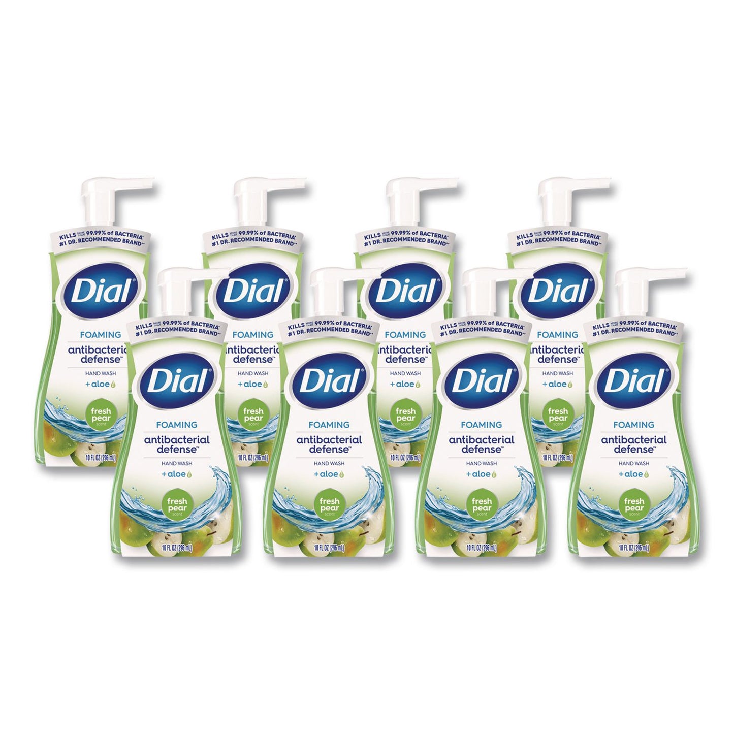 DIA34721 Antibacterial Foaming Hand Wash, Fresh Pear Scent, 10 oz, 8/Carton