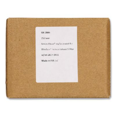 GRKGK2846 GK-2846 Replacement Exhaust Filter, 25/Carton GREEN KLEAN