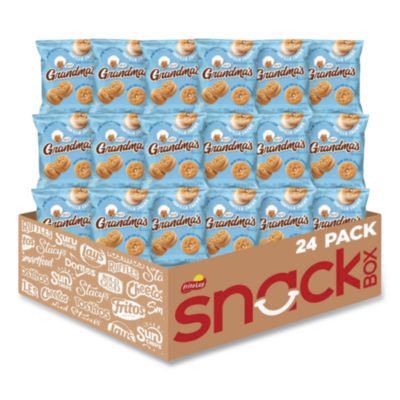 LAY45095 Mini Vanilla Creme Sandwich Cookies, 3.71 Oz, 24/carton