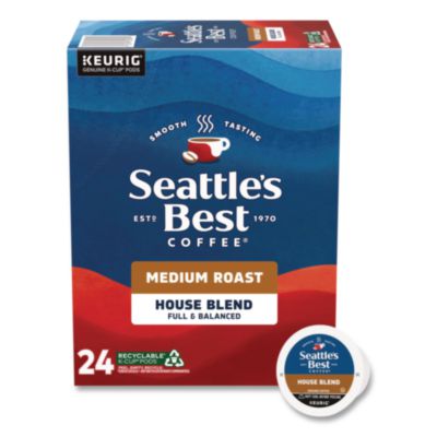 SEA12407883 House Blend Coffee K-Cup, 24/Box